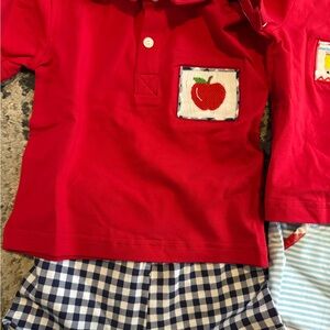 The Smocked Flamingo short set